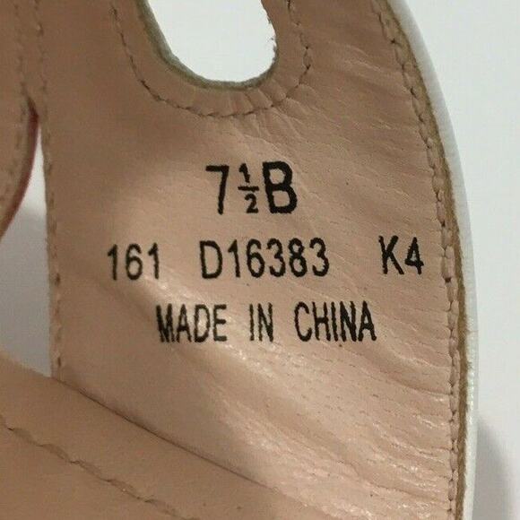 Cole Haan 7.5B red wedge heel slides sandals shoes - Picture 7 of 8